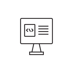 Coding testing icon 