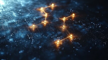 Poster - Illuminated Network: Abstract Digital Connections