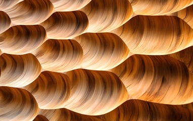Poster - Abstract texture showcasing flowing waves of color and light, creating a warm and inviting atmosphere. Perfect for backgrounds and artistic projects that inspire creativity.