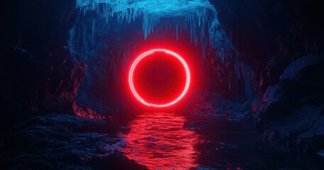 Wall Mural - countdown blue light