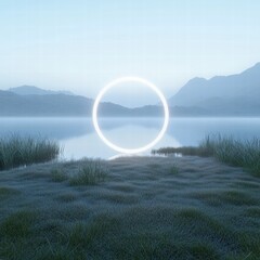 Wall Mural - lake in the mountains