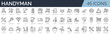 © SkyLine - Set of 45 outline icons related to easter. Linear icon collection. Editable stroke. Vector illustration