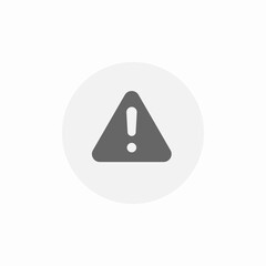 Poster - important warning alert notice icon vector sign