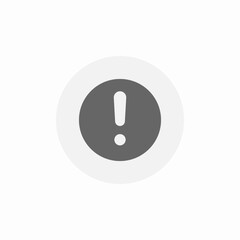 Poster - important warning alert notice icon vector sign