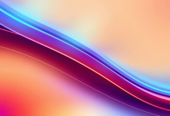 Wall Mural - abstract gradient wave lines forming dynamic, vibrant background ideal for tech website header, bann