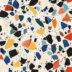 Poster - Mosaic Marvel: An intricate mosaic, teeming with an array of multi-colored stone shards, showcasing a striking blend of patterns and textures. A stunning artistic display of design.