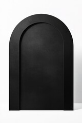 Poster - Black arched structure on white background