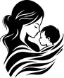 © Jaemie - Mother and Child Silhouette: Love and Family Vector