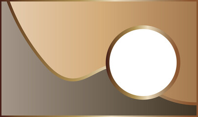 Poster - Abstract background with a dynamic waves in a minimalist style 