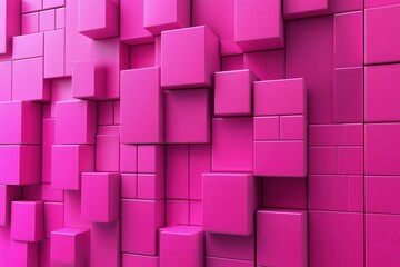Poster - Dynamic abstract background featuring a vibrant magenta color with geometric shapes and textures, Abstract Background, magenta color, 3d, video