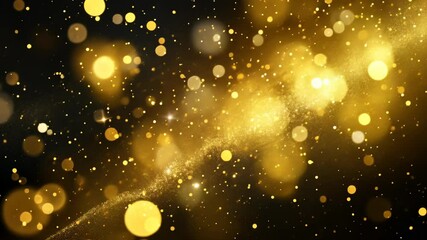 Poster - Sparkling golden lights create a magical atmosphere reminiscent of celebration and joy during festive occasions