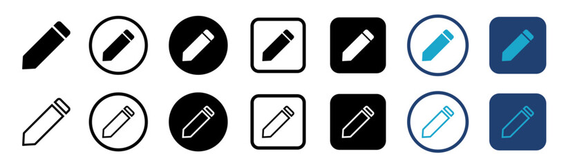 Wall Mural - pencil icons set. pencil vector icon. edit icon vector isolated on white background.