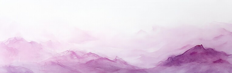 Poster - Muted pink abstract pencil stroke layers creating a textured watercolor mountain range illusion on rough paper background.