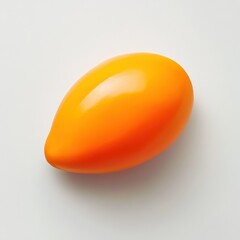 Aufkleber - Vibrant Orange Mango with a Smooth Surface - Isolated Still Life for Food Illustration and Design