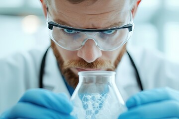 Poster - Scientific research action laboratory setting experimentation content type professional environment close-up viewpoint innovation concept