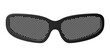 © megis - Black pinhole glasses improving eyesight and reducing stress on white background