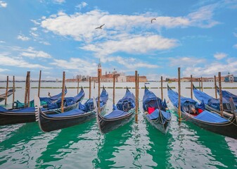  Venice, Italy - The city on the sea, with the most characteristic places and touristic attractions in the world. Here in particular a landmark view.