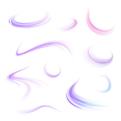 Wall Mural - png futuristic technological style. png abstract background with speed lines. neon color rays vector