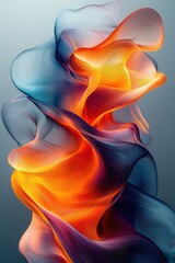 Wall Mural - vibrant abstract flow of colorful forms and dynamic light patterns