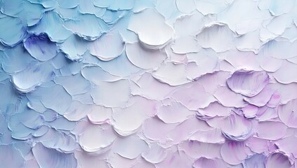 Poster - Modern hand-drawn art with a soft, abstract pastel oil paint texture and visible brush strokes on canvas