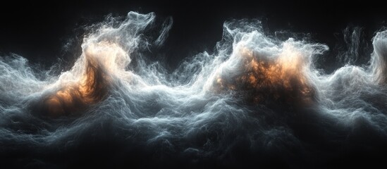 Wall Mural - abstract cosmic clouds swirling in space