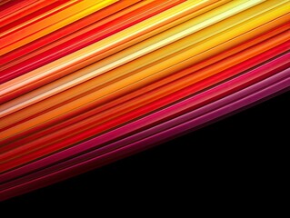 Poster - Vibrant abstract lines digital art colorful spectrum modern design aesthetic visual concept