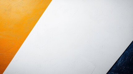 Poster - Soft Focus Geometric Pattern Featu Muted Orange, White, and Dark Blue for Calm and Serene Aesthetic