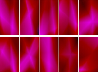 Poster - Collection. Abstract red background. Blurred colors. Gradient mesh. Modern design template for posters, ad banners, brochures, flyers, covers, websites.