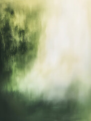 Wall Mural - A painting of a green forest with a white background