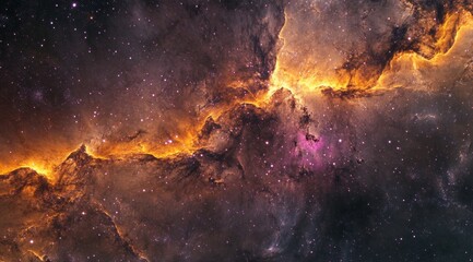 Wall Mural - The amazing colors of the galaxy background with realistic cinematic lighting. 