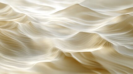 Poster - Organic wooden waves with a soft beige color scheme, flowing gently like ripples on a still lake