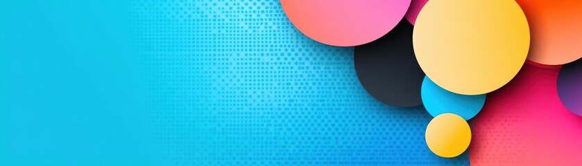 Leinwandbilder - Vibrant and colorful abstract background with swirling patterns and vivid hues creating a mesmerizing visual experience