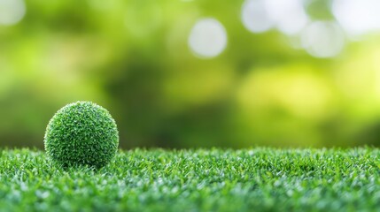 Aufkleber - An expansive green grass field featuring a small tree standing alone in the center of a vibrant natural landscape