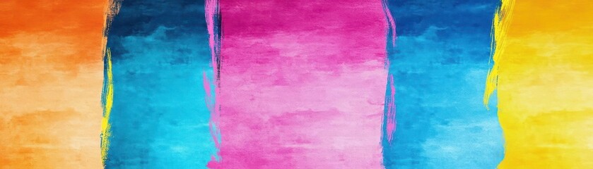 Leinwandbilder - Abstract colorful background featuring a bright paint stroke creating an energetic and dynamic artistic expression