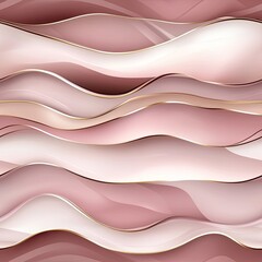 Poster - Close-up view of luxurious red and pink agate featuring intricate gold detailing, set against a soft, light background SEAMLESS PATTERN