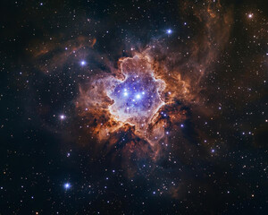 Wall Mural - realistic cosmos celestial landscapes. breathtaking view of cosmos reveals celestial landscapes fill