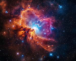 Wall Mural - realistic cosmos celestial landscapes. breathtaking view of cosmos reveals celestial landscapes fill