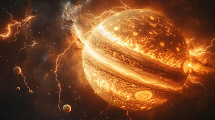 Wall Mural - realistic cosmos celestial landscapes. stunning depiction of realistic cosmos featuring celestial la