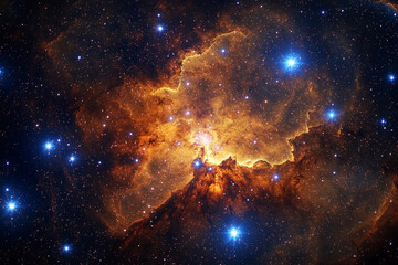 Wall Mural - realistic cosmos celestial landscapes. breathtaking view of cosmos reveals celestial landscapes fill