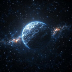 Wall Mural - realistic cosmos celestial landscapes. stunning realistic depiction of celestial landscape showcasin