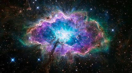 Wall Mural - realistic cosmos celestial landscapes. breathtaking view of cosmos reveals vibrant celestial landsca