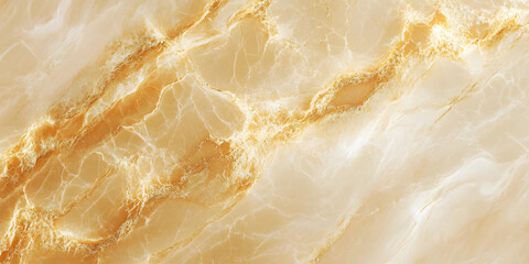Poster - champagne beige marble background with rich golden veins, polished and warm neutral elegance.
