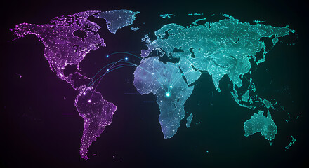 Poster - Global Network Connections A Visualization of Worldwide Interconnectivity