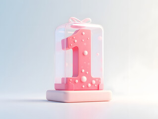 Poster - 3d rendering digital font big sale event countdown concept element