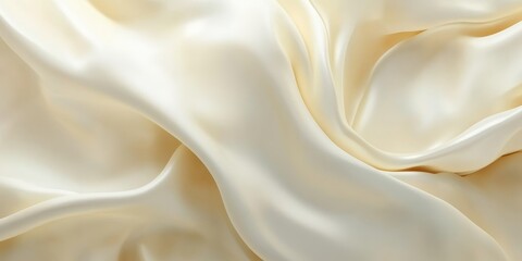 Poster - seamless, soft beige to cream gradient background, 3d, delicate, gentle wave texture pattern