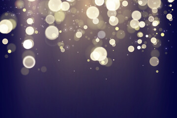 Poster - Sparks and golden stars shine with special light on a black background. Christmas concept bokeh. Abstract vector golden sparkles. Sparkling magical dust particles. 