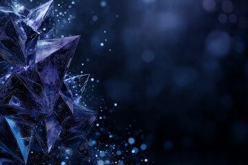 Wall Mural - A blue background with a star shaped design