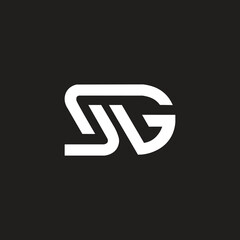 Poster - Letter SG logo design company illustration vector.
