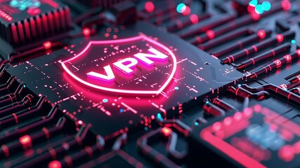 Poster - Explore advanced security technology with a virtual private network and encryption methods