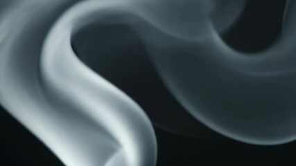 Fototapete - Smoke coming out of a pipe. The smoke is white and black